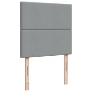 Боксспринг легло с матрак, светлосиво, 100x200 см, плат