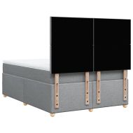 Боксспринг легло с матрак, светлосиво, 160x200 см, плат