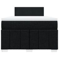 Боксспринг легло с матрак, черно, 120x190 см, плат