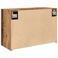 Стенен шкаф за баня, старо дърво, 60x25x40 см, инженерно дърво