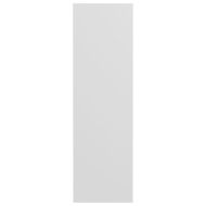 Стенен шкаф за обувки, бяло, 80x18x60 см, инженерно дърво