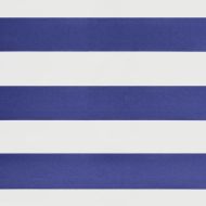 Прибираща се тента синьо и бяло 5x3 м плат и алуминий