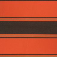 Прибираща се тента оранжево и кафяво 3x2,5 м плат и алуминий