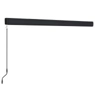 Ръчна касетъчна тента, 450x300 см, синьо и бяло