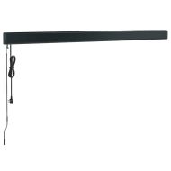 Прибираща се тента жълто и бяло 3x2,5 м плат и алуминий