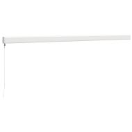 Прибираща се тента жълто и бяло 5x3 м плат и алуминий