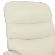 Електрически наклоняем стол, кремав, изкуствена кожа