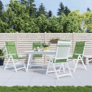 Възглавници за столове с облегалка 4 бр на листа Оксфорд плат