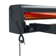 Прибираща се тента оранжево и кафяво 4,5x3 м плат и алуминий