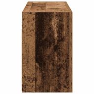 Стенен шкаф за баня, старо дърво, 100x25x40 см, инженерно дърво