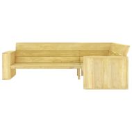 Градински лаундж комплект от 3 части, импрегниран бор