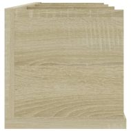 CD стенен рафт, дъб сонома, 75x18x18 см, инженерно дърво