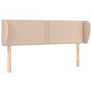 Горна табла с уши, капучино,147x23x78/88 см, изкуствена кожа