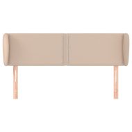 Горна табла с уши, капучино,147x23x78/88 см, изкуствена кожа