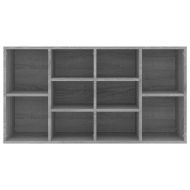 Шкаф за обувки, сив сонома, 103x30x55 см, инженерно дърво