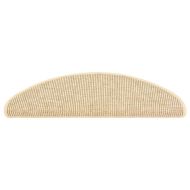 Изтривалки за стълби, 15 бр., 65x21x4 см, светлобежови, полукръгли, големи