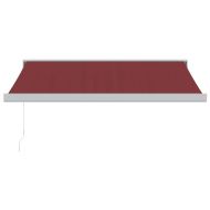 Ръчно прибираща се тента, бордо, 300x250 см