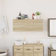 Стенен шкаф за баня, дъб сонома, 100x25x40 см, инженерно дърво
