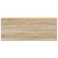 Стенен шкаф за баня, дъб сонома, 100x25x40 см, инженерно дърво