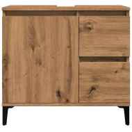 Шкаф за мивка, дъб артизан, 65x33x60 см, инженерно дърво