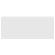 Стенен шкаф за баня, бял, 100x25x40 см, инженерно дърво