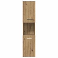 Комплект мебели за баня от 4 части Дъб артизан инженерно дърво