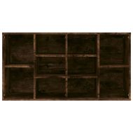 Пейка за обувки, опушен дъб, 103x30x55 см, инженерно дърво