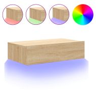 ТВ шкаф с LED осветление, дъб сонома, 60x35x15,5 см