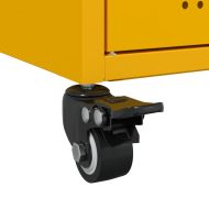 Бюфет, горчица жълто, 100,5x39x72 см, стомана