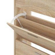 Шкаф за обувки, дъб сонома, 63x24x103 см, инженерно дърво