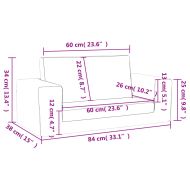 Детско диванче-легло, 2-местно, антрацит, мек плюш