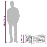 Градинска табуретка за крака с възглавница, бяла, тъкан плат
