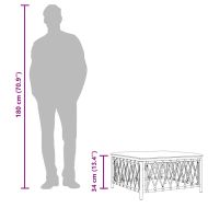 Градинска табуретка за крака с възглавница антрацит тъкан плат