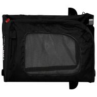 Ремарке за колело за любимци черно Оксфорд плат и желязо