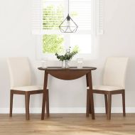 Трапезни столове с възглавници 2бр Кафяв масивна дървесина гума