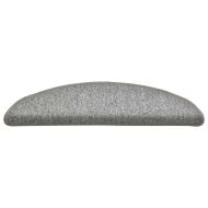 Изтривалки за стълби, 30 бр., 56x17x3 см, светлосиви, полукръгли