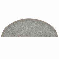 Изтривалки за стълби, 30 бр., 56x17x3 см, светлосиви, полукръгли