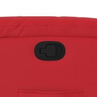 Изправящ реклайнер стол, червен, изкуствена кожа