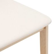 Трапезни столове с възглавници 2 бр масивна дървесина гума