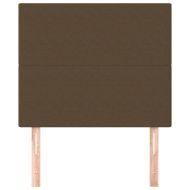 Табла за легло, тъмнокафява, 80x5x118/128 см, плат
