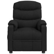 Електрически масажен стол, черен, текстил