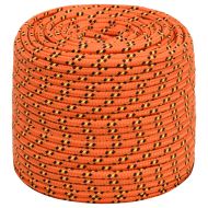 Въже за лодка оранжево 6 мм 500 м полипропилен