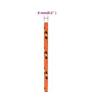 Въже за лодка оранжево 6 мм 500 м полипропилен