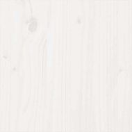 Рамка за легло, бяла, дърво масив, 135x190 cм, Double