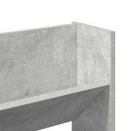 Стенни шкафове за обувки, 2 бр, бетонно сиво, 80x18x60 см, ПДЧ