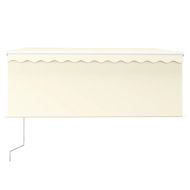 Автоматично прибиращ се сенник с щора, 3,5x2,5 м, кремав