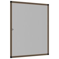 Мрежа против насекоми за прозорци, кафяв, 100x120 см