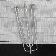 Затъмняваща завеса с куки, имитираща лен, черна, 290x245 см