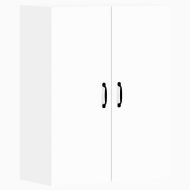 Стенни шкафове, 2 бр, бели, инженерно дърво