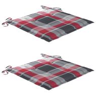 Сгъваеми градински столове, 2 бр, с възглавници, акация масив